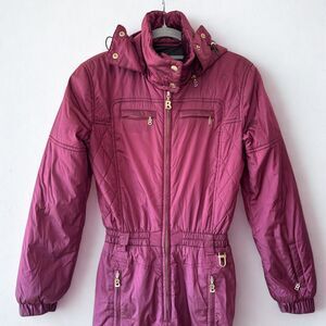 Vtg 90s BOGNER by Goan Thylmann One-Piece Ski Suit | Purple | Style #4359 | Sz 4